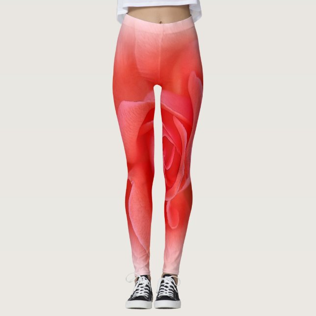 Leggings corail rose rose (Devant)