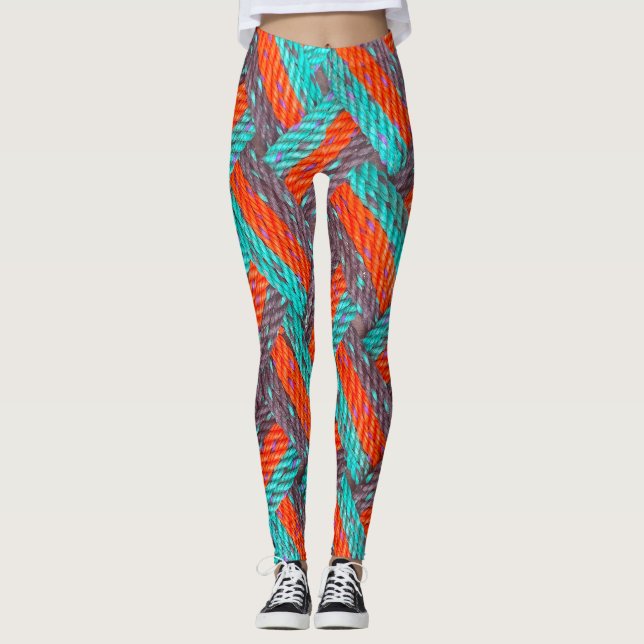 Leggings Corde nautique Mat Thunder_Cove (Devant)