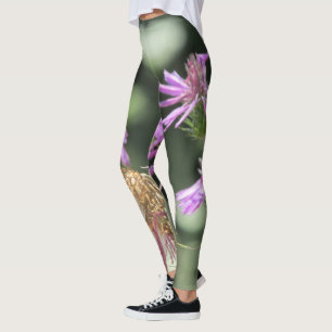 Leggings Corfu Lilac Fleurs sauvages