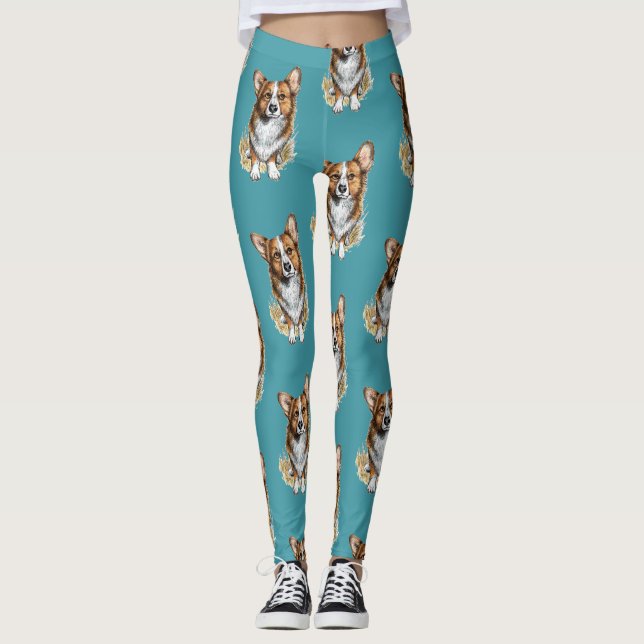 Leggings Corgi Pup (Devant)