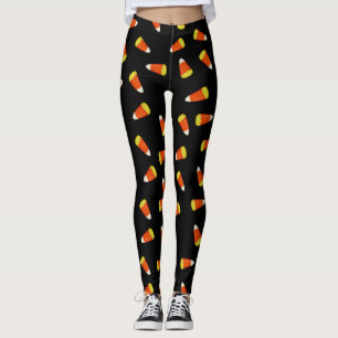 Leggings Corn à bonbons Halloween Tricoter ou traiter moder