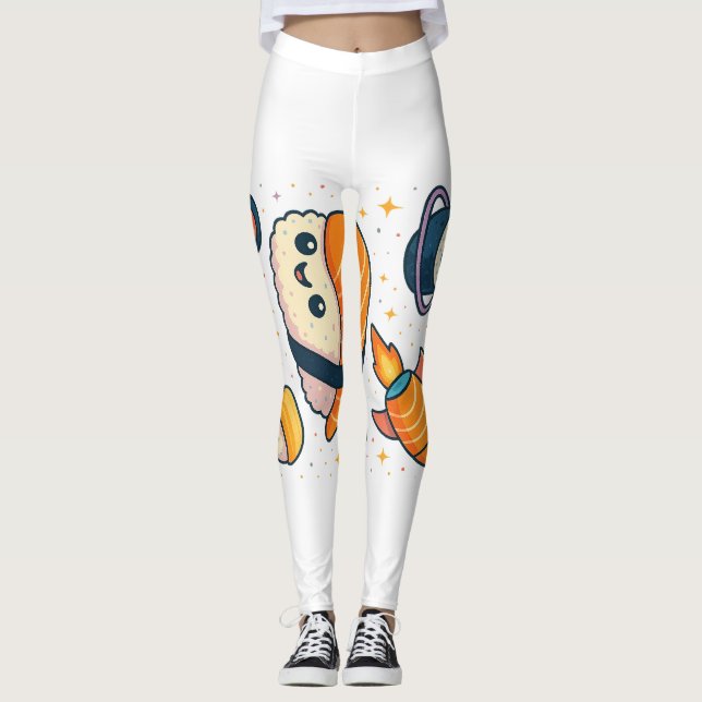 Leggings Cosmic Sushi Adventure (Devant)