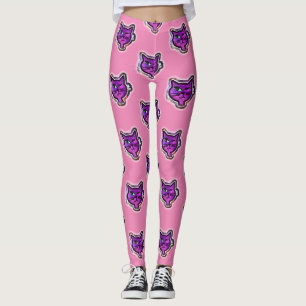 Leggings Cosmos Sparkle Winking Chat Style de dessin