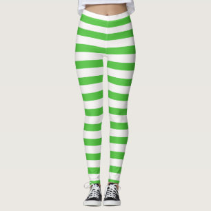 Leggings Costume de fraise verte et blanche Bande d'Hallowe