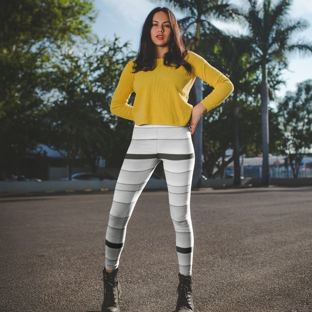 Leggings Costume de maman d'Halloween Éffrayant (Halloween mummy costume leggings.)