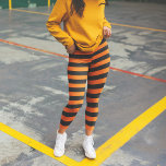 Leggings Costume d'Halloween Motif de rayures orange et bla<br><div class="desc">Créez un costume d'Halloween à la mode amusant avec un ensemble basique de leggings en bandes horizontales orange et noir. Ce motif cool est très bien placé pour ranger sous des t-shirts, des sweatshirts, des sommets surdimensionnés, des jupes, des robes et plus encore et est très confortable. Portez-les à des...</div>
