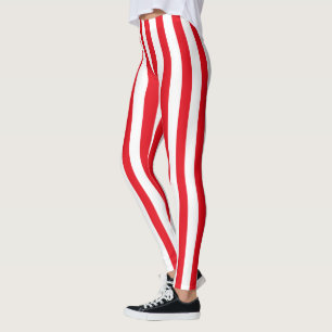 Leggings Costume d'Halloween pirate et rouge et blanc