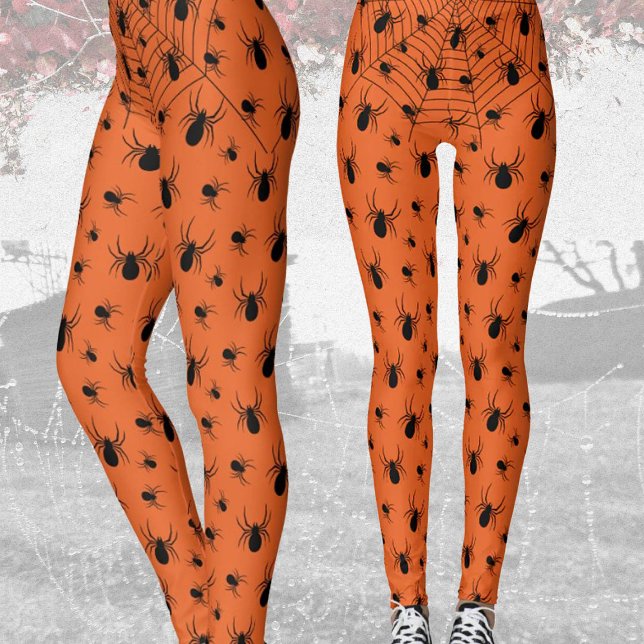 Leggings Costume d'Halloween toile d'araignée araignées noi (Créateur téléchargé)