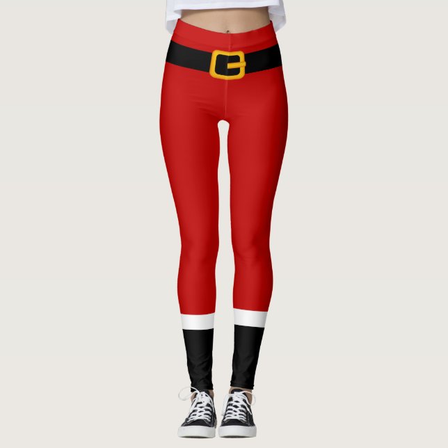 Leggings Costume du Père Noël (Devant)