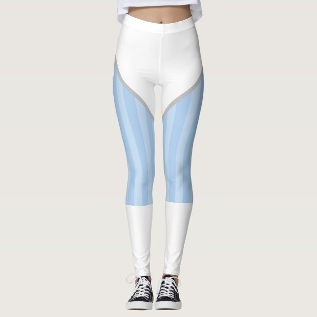 Leggings Costume Halloween bleu clair Super Héros (Devant)