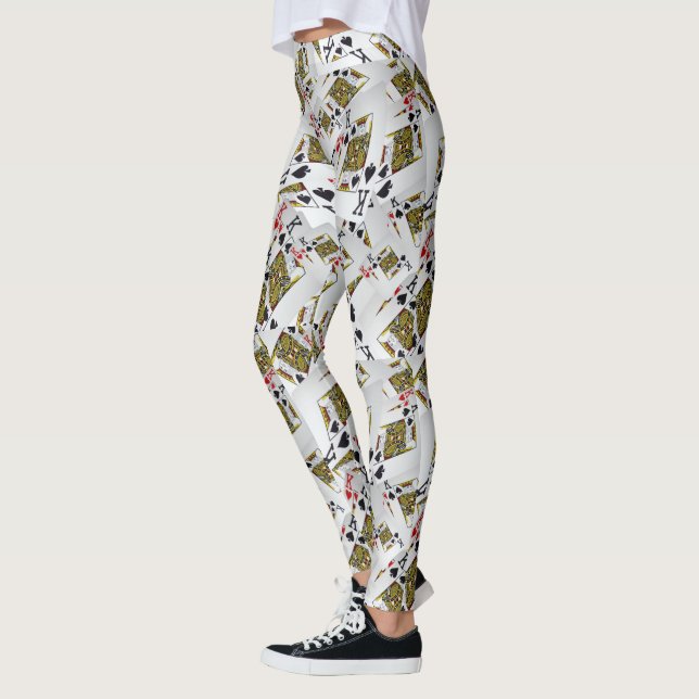 Leggings "Couche royale : Une pile de cartes de poker des r (Gauche)