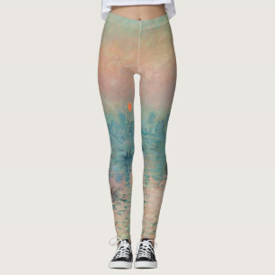Leggings Coucher de soleil de Monet sur la Seine Impression