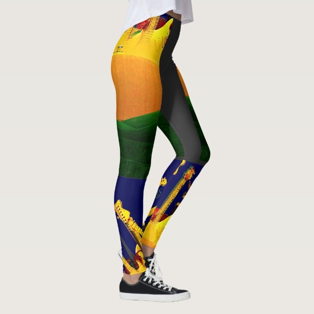 LEGGINGS COUCHER DE SOLEIL ÉLECTRIQUE ! (Droite)