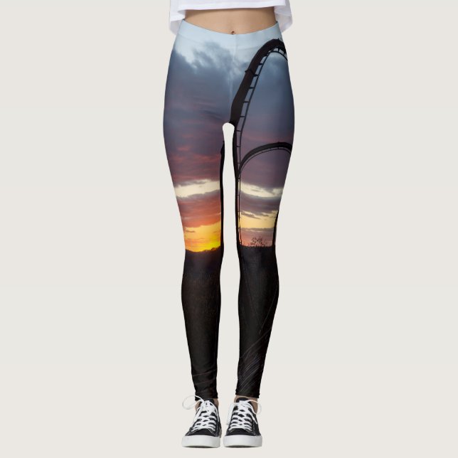 Leggings Coucher de soleil sur Wildfire (Devant)
