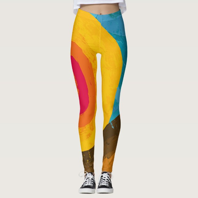 Leggings Coucher de soleil vibrant au Cap-Vert (Devant)