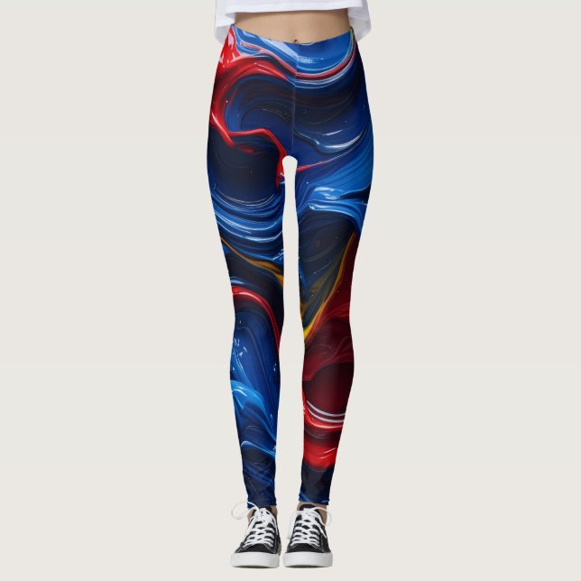 Leggings Couches Sur Les Couches De Peinture (Devant)
