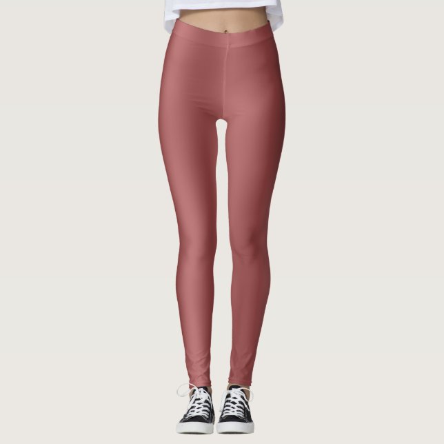 Leggings Couleur Aquarelle moderne agréable Couleur rouge u (Devant)