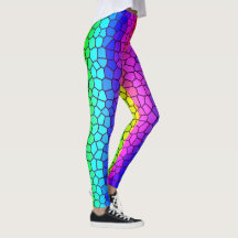 Leggings couleur arc-en-ciel inspirés de verre