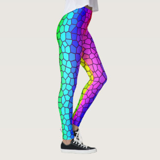 Leggings couleur arc-en-ciel inspirés de verre