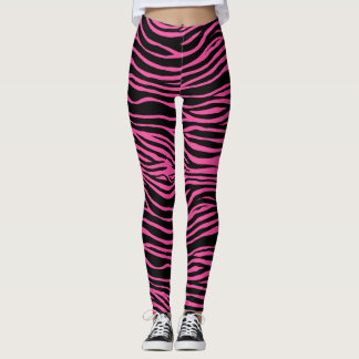 Leggings Couleur Arrière - plan personnalisée Zebra, Tiger 