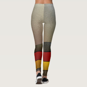 Leggings Couleur-Chrome de drapeau de l'Allemagne par