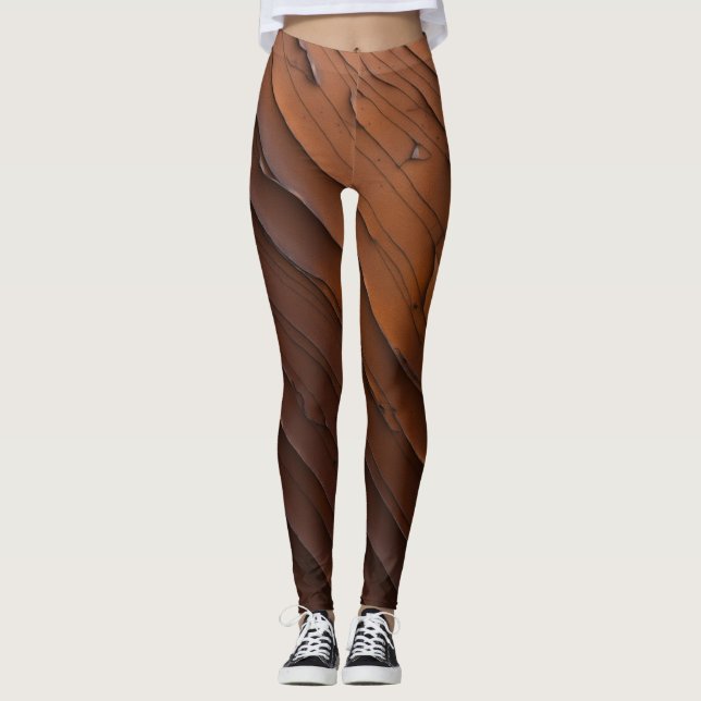Leggings Couleur de cannelle (Devant)