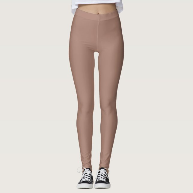 Leggings Couleur de peau brune Ballet Gym Danse (Devant)