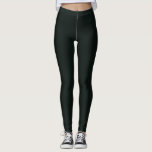 Leggings Couleur de plaine solide verte profonde<br><div class="desc">Couleur Abstraite, Vert Profond, Pleine Couleur. Couleur minimaliste de style royal moderne. Travailler à des occasions officielles ou informelles. Simple, beauté avec une touche élégante, Hex# 09120F</div>