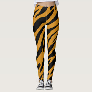 Leggings Couleur de tigre Motif Animaux Amoureux