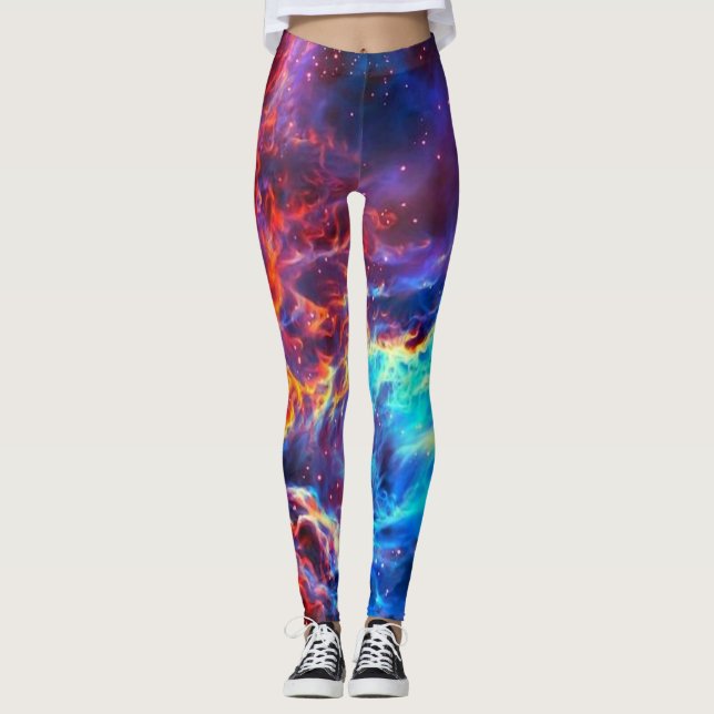 Leggings Couleur étonnante Composite Star Nebula (Devant)