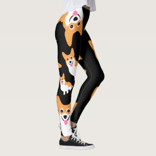 Leggings Couleur faite sur commande mignonne de sourire