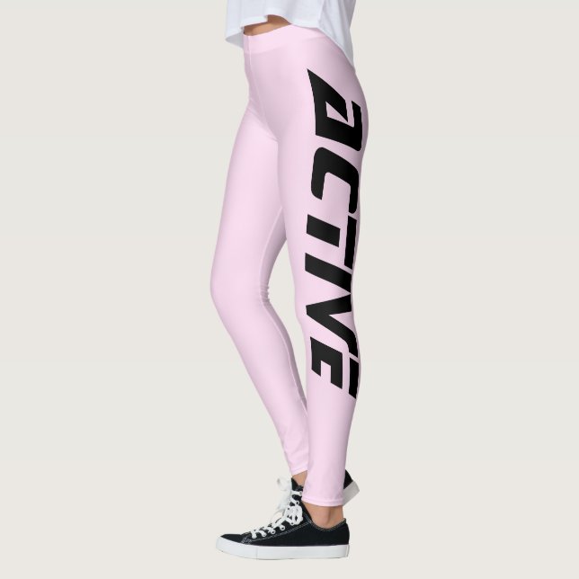 Leggings Couleur Lavande Active Sport Léger Propre (Gauche)