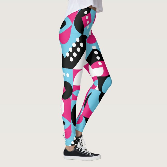 Leggings Couleur moderne éclater Géométrique Chef-d'oeuvre  (Droite)