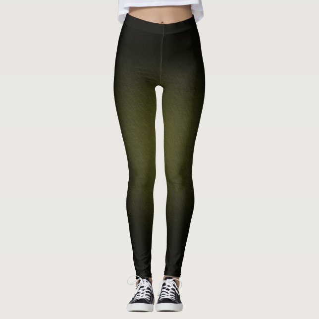 Leggings couleur noire et dégradée (Devant)