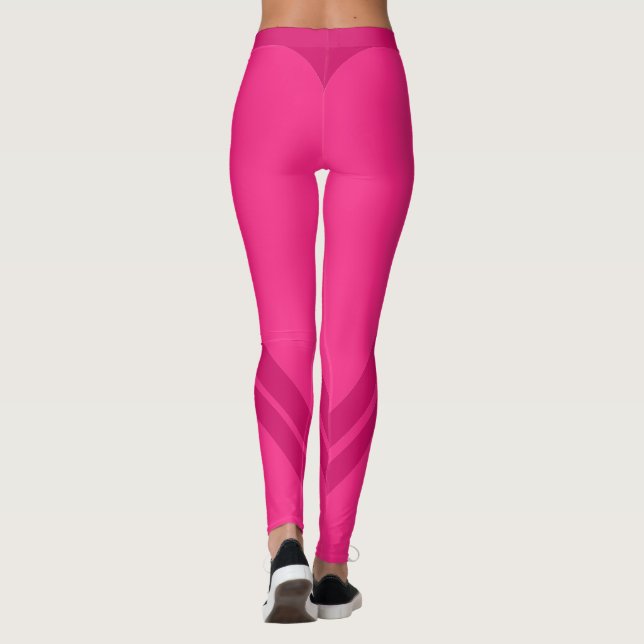 Leggings Couleur personnalisée élégante (Dos)