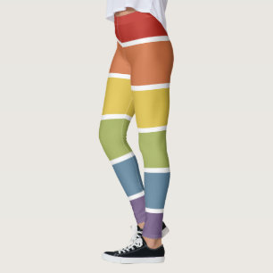 Leggings Couleur rétro Muet LGBT Arc-en-ciel