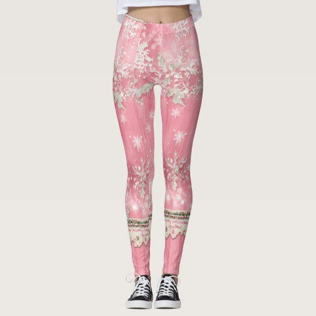 Leggings Couleur rose (Devant)