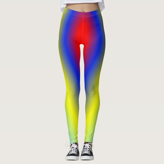 Leggings Couleur Rouge  (Devant)