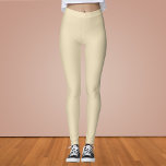 Leggings Couleur solide blanche hollandaise<br><div class="desc">Couleur solide blanche hollandaise</div>