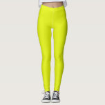 Leggings Couleur solide Chartreuse de base<br><div class="desc">Ces légendes ont une couleur solide de base.</div>