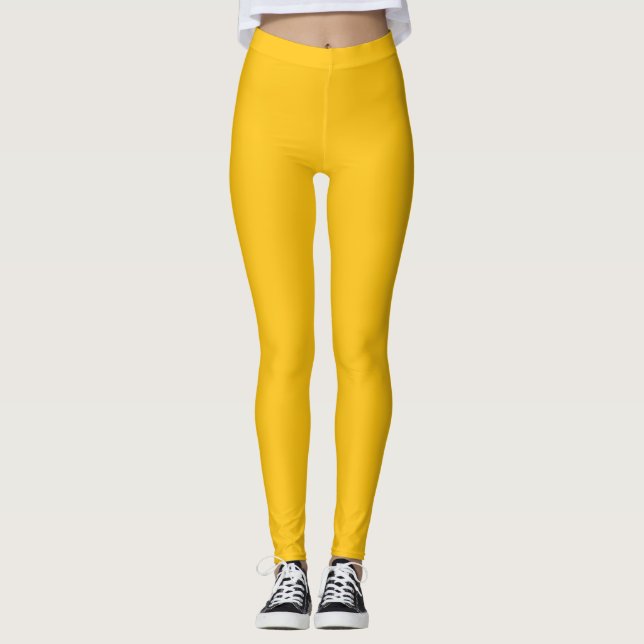 Leggings Couleur Tournesol Uni (Devant)