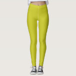 Leggings Couleur uni Citrine<br><div class="desc">Citrine est Solide Couleur Plaine. Abstraite couleur simple et design. Fraîche entre jaune et vert. Travailler en plusieurs occasions et saisons. Hex# CAC922</div>