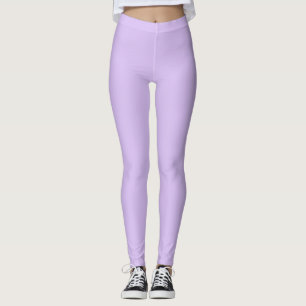 Leggings Couleur uni mauve