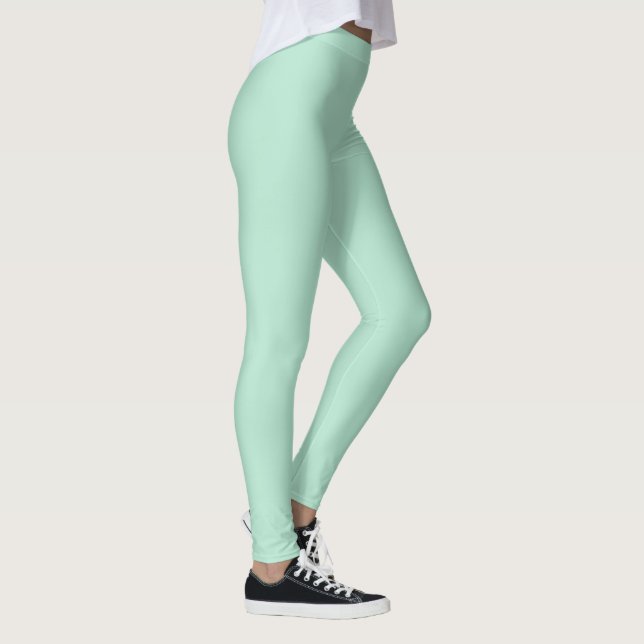 Leggings Couleur verte à la menthe solide (Droite)