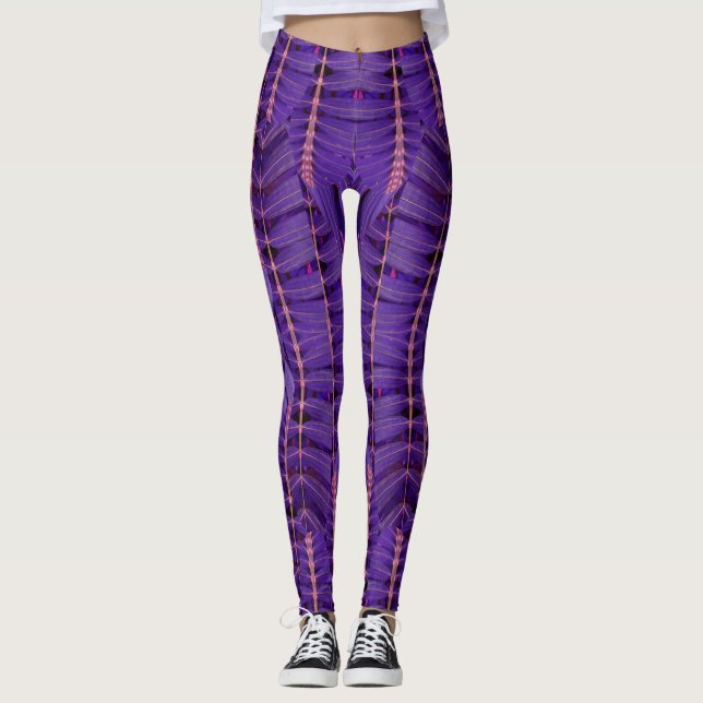 Leggings Couleur violet tout-sur-impression "Ratti_Creative (Devant)