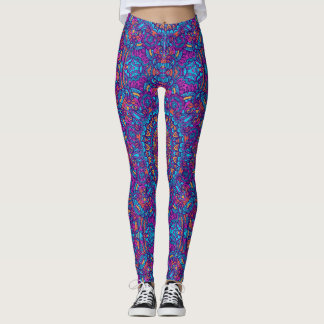 Leggings Couleur vive Mandala Géométrique Yoga Hip Retro