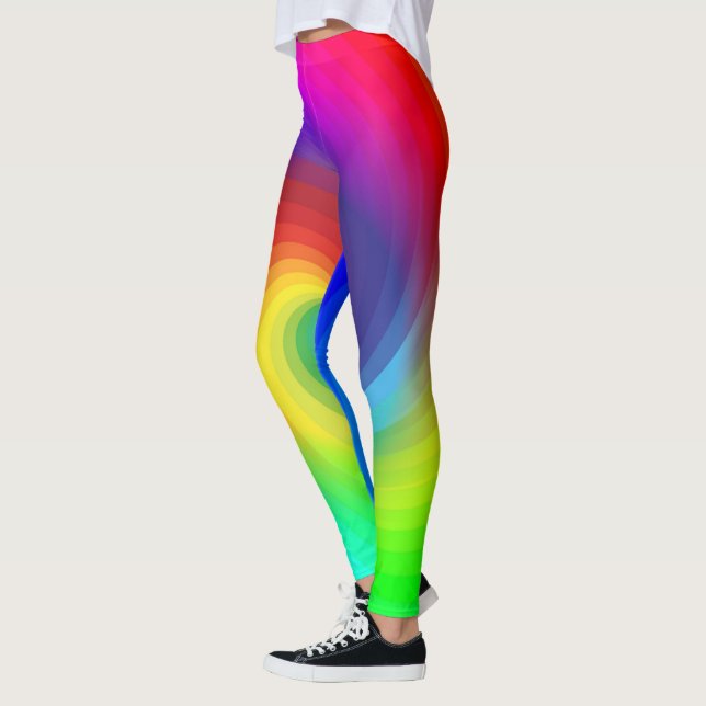 Leggings Couleurs arc-en-ciel agréables motif (Gauche)