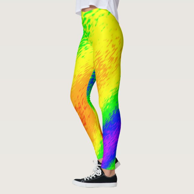 Leggings Couleurs arc-en-ciel étalées (Gauche)