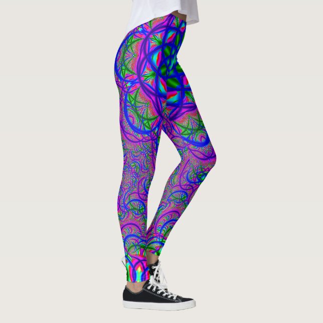 Leggings Couleurs de fractale (Droite)