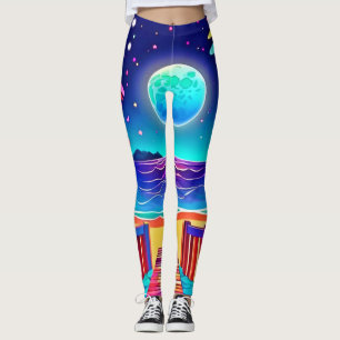 Leggings Couleurs de plage Lune